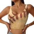 thumbnail image 1 of Balery Vintage Baseball Sujetadores deportivos con espalda cruzada para mujer, acolchados, sin costuras, de alto impacto, ideales para yoga, gimnasio, entrenamiento y fitness.-XX-Large, 1 of 8