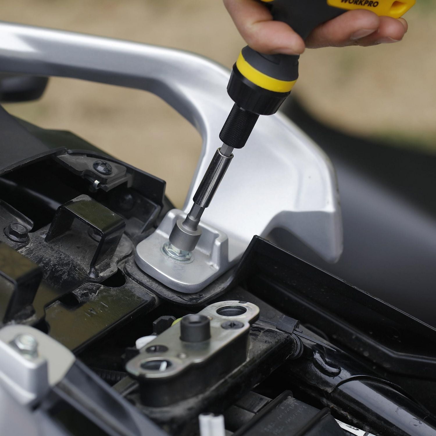 WorkPro Jeu de tourne-écrou - 10 Pièces Acier de CR-V,SAE&MM