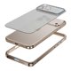 thumbnail image 4 of For iPhone 17 Pro Metal Clear Case Safety Lock Matte Anti-Fingerprint Back Cover - Gold, 4 of 5