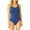 C, variant on Dyfzdhu One Piece Swimsuit Women Slim Fit Solid Color Bodysuit Swimwear Fitness Casual Round Neck Bathing Suit A L
