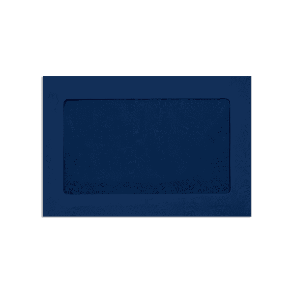 LUXPaper 6 x 9 Full Faced Window Envelopes, Navy Blue, 500/Pack