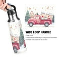 thumbnail image 2 of ALAZA Gnomes on Christmas Truck Water Bottle Insulated Flask Stainless Steel Straw Lid 20 oz, 2 of 6