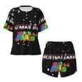 thumbnail image 4 of Lsque Mario Women's Short-Sleeved Pajama Set - 2 Piece Soft and Lightweight Sleepwear Set-Small, 4 of 9