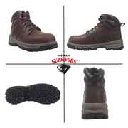 هيرمان الناجون من أحذية العمل Iselburg Steel Toe ، الأحجام 6-11