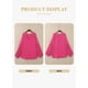 thumbnail image 4 of Blusa Eytino para mujer, talla grande, verano, cuello en V, gasa, 3X Rose, 4 of 6