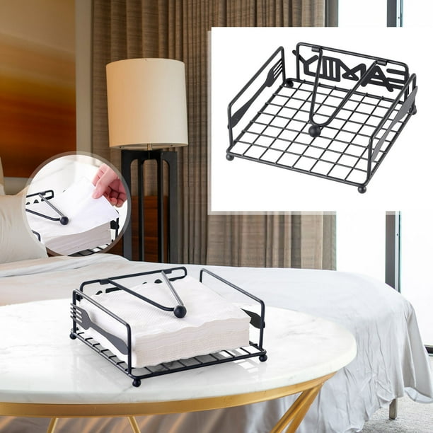 ¡Compre 2 y obtenga 3! Servilletero para cocina: moderno dispensador de servilletas plano para el hogar y el comedor al aire libre, servilleteros de papel con brazo pesado para un fácil acceso, manten