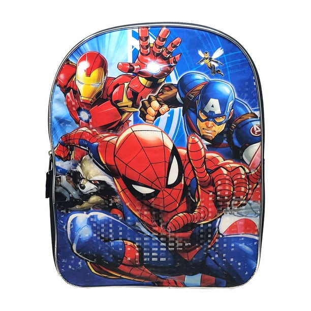 Marvel - Marvel Spider-man Iron Man Captain America Backpack 15 ...