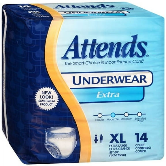 Adult Absorbent Underwear Attends Pull On X-Large Disposable Moderate Absorbency