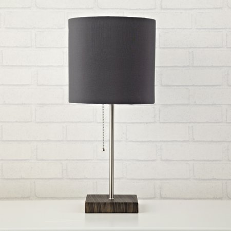Mainstays Tweed Stick Lamp, Black