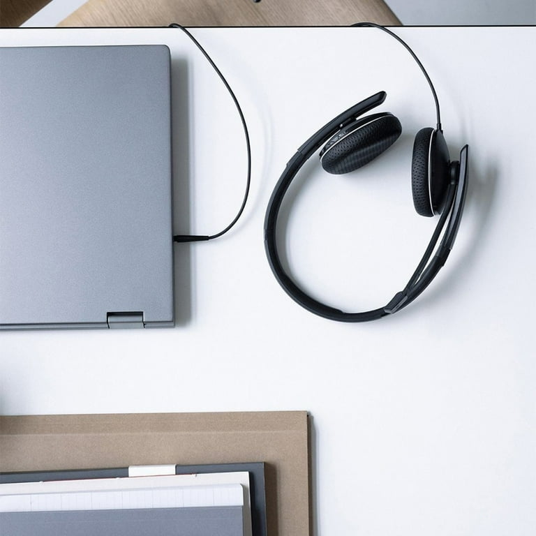 Sennheiser Adapt 165 USB II Double Sided USB Headset with 3.5 mm jack and Detachable USB Cable Black Walmart