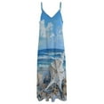 thumbnail image 4 of Beach Seashell Starfish Sleeveless Dress Women's Luxury Party Dress Birthday Dresses for Women, 4 of 7