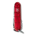 thumbnail image 2 of Victorinox Cyber Tool L Swiss Army Knife 39 Function Swiss Made Pocket Knife With 2 Blades (Large and Small), Multiple Bits (Hex, Torx, Philips) and 2 Saws (Wood and Metal) - Red Transparent, 2 of 6