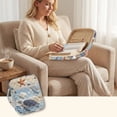 thumbnail image 2 of TSOVTHRID Sea Turtle Starfish Seashell Print Bible Carrying Case for Women Men, Bible Cover with Multi Pockets, Quilted Carrying Book Case Church Bag, 10.6 x 8.3 x 2.2 Inch, 2 of 7