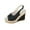 Black, variant on Womens Ankle Strap Espadrille Wedges Round Open Toe Platform Slingback Slip on Peep Toe Sandals Comfort Summer Shoes