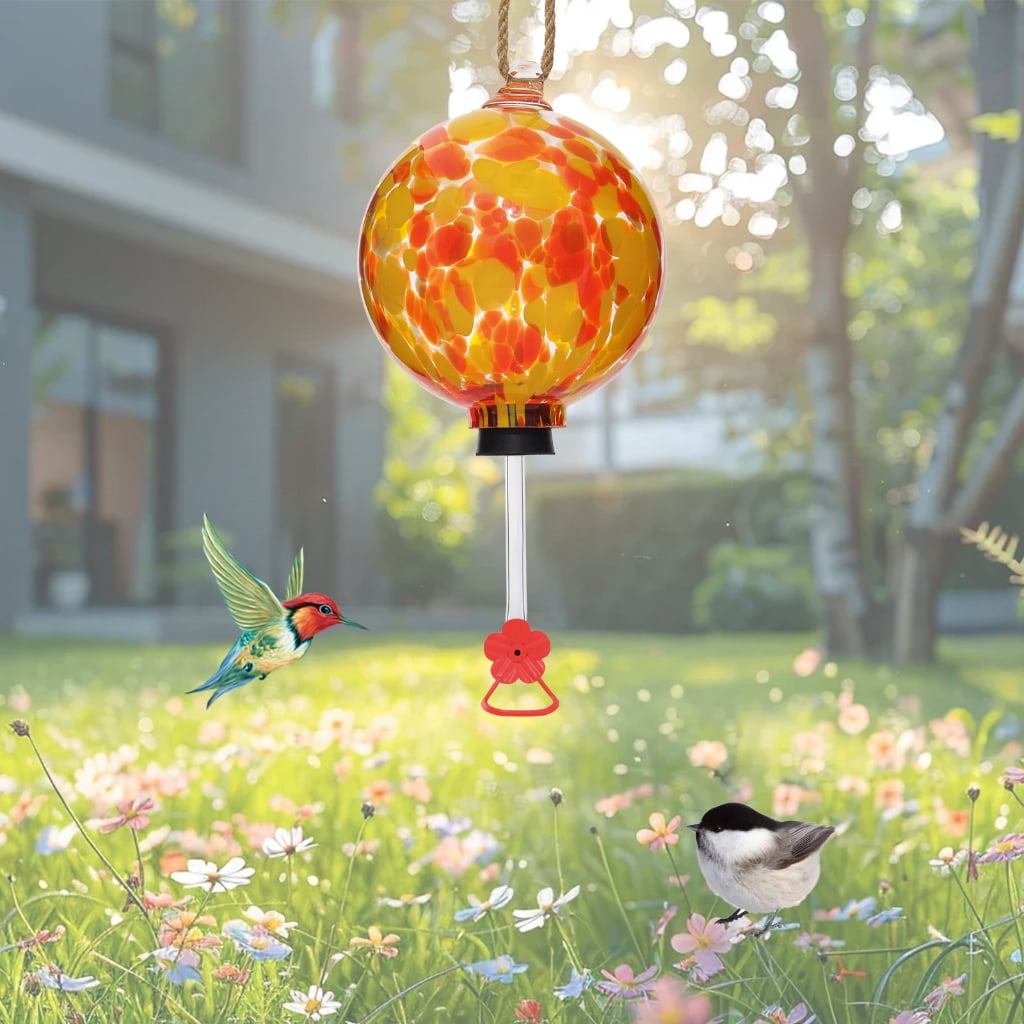 Hummingbird Water Feeder For Outdoor Hanging Durability Construction Leakproof Design Simple Installation Garden