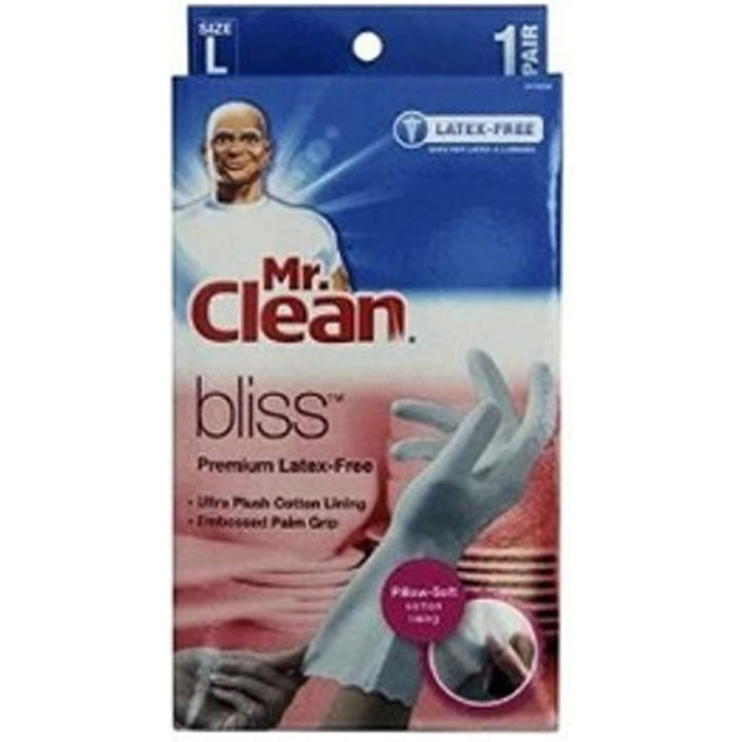 Mr. Clean Bliss Premium LatexFree Gloves, Large 1 Pr (Pack Of 5