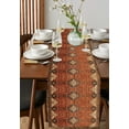 thumbnail image 2 of Southwest, Table Runner Geometric Stripe Boho Native Flower Print Tablerunners 16 x 72 Inch, Table Decorations Tabletop Scarf for Summer Gathering Holiday Farmhouse Kitchen Dining Decor, 2 of 6