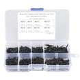 thumbnail image 2 of Vis Autotaraudeuses 800pcs M2 Noir Carbone Acier au Carbone Vis Ensemble Utilisation Pratique, 2 of 14