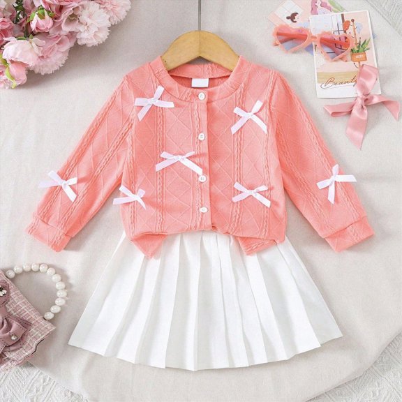 Toddler Girl Fall Winter Clothes 2T 3T 4T 5T Letter Print Long Sleeve Sweatshirt Tops Elastic Waist Pants 2Pcs Outfits 6 12 18 Months ChildrenPink,2-3 Years