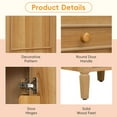 thumbnail image 5 of MAYEERTY 20-Inch Bathroom Vanity with Sink, Solid Wood Legs Adjustable Shelf Tilt-Out Drawer Wood Knobs, Modern Freestanding Small Bathroom, Wood, 5 of 6