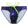 thumbnail image 4 of WEAIXIMIUNG Mens Swimwear Bikini Male Seaside Beach Sports Multicolored Triangle Drawstring Swim Trunks, 4 of 4
