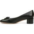 thumbnail image 3 of Franco Sarto Womens Natalia Square Toe Heel Pumps Black Leather 13M, 3 of 5