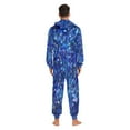 thumbnail image 3 of 1-Pack Onesie Jumpsuits For Men&Women Winter One Piece Zipper Pajamas Playsuit Shinning Blue, 3 of 6