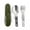 Green, variant on PBAZIH Portable Outdoor Camping Cutlery Set, Foldable Knife Fork Spoon Combo, Multifunctional Travel Utensils, Ideal for Hiking, Backpacking, and Daily Use, Durable Stainless Steel