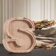 thumbnail image 3 of Ozmmyan Piggy-Bank for Kids Boys Girls Large Piggy Banks 44 English Alphabet Letter,Personalized Wooden,Transparent Money Saving Box Custom Text Name DIY Creative Gift for Real-Money, 3 of 5