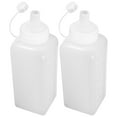 thumbnail image 4 of 2 botellas de plástico para apretar, 800 ml, botellas de condimentos, botellas de salsa, dispensadores de condimentos, tarros de miel para jarabe, salsas de ketchup, aderezos para ensaladas, 4 of 5