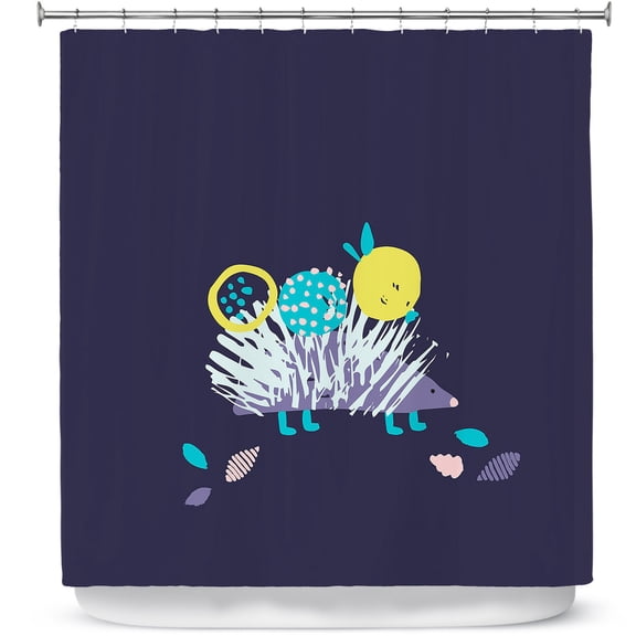 Shower Curtains 70" x 93" from DiaNoche Designs by Metka Hiti - Hedgehog