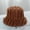 Brown, variant on CoCopeanut Topi Baru untuk Wanita Musim Gugur Musim Dingin Topi Ember Bulu Kelinci Buatan Topi Nelayan Hangat Lembut Topi Kasual Panama Topi Datar Wanita