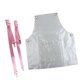 thumbnail image 4 of Delantal de chef Delantal de servicio Cómodo Delantal de pintura multifuncional resistente para Rosa 50 Grosor, 4 of 9