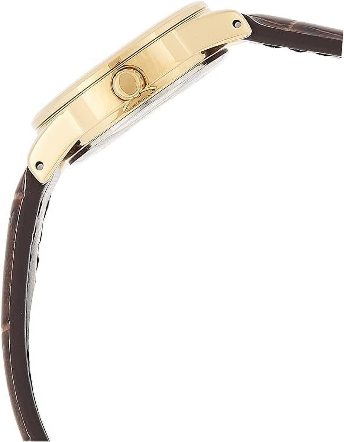 Casio Brown Leather Ladies Watch Analog Gold Face LTP-V001GL-9B