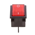 thumbnail image 1 of Almencla 3-6pack Waterproof Car Boat 4 Pin DPST Red LED Lighted Rocker Switch On/Off 3 Pcs, 1 of 8
