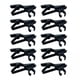 thumbnail image 1 of 5-20pack 10 Piezas Micrófono Portátil de Sopa Mic Soporte de Clip 15 piezas Sunnimix Clip de solapa para micrófono, 1 of 6