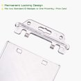 thumbnail image 2 of Clear ID Holder for Lanyard Hard Card Holder by Fallen One, Permanent Locking, Vertical, 2 Pack, 2 of 5