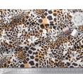 thumbnail image 3 of Soimoi Orange Viscose Chiffon Fabric Leopard Animal Skin Print Fabric by Yard 42 Inch Wide, 3 of 3
