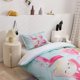 thumbnail image 5 of 3D Cartoon Animal Bear Love Funda nórdica Juego de cama Funda nórdica Fundas de almohada, 5 of 9