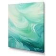 thumbnail image 2 of Designart "Turbulent Teal Waves Drama I" Coastal Waves Canvas Wall Art, 2 of 7