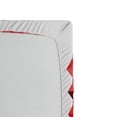 thumbnail image 2 of Ambesonne Burgundy Fitted Sheet, Future Modern Heart, Twin Size, Red and Ruby, 2 of 2