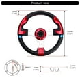 thumbnail image 3 of Aluminum Frame Ergonomic Sport Styles 13 Inch Steering Wheel Fit for Vehicle Upgrade Comfortable Grip, 3 of 8
