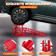 thumbnail image 5 of Hydraulic Car Ramps, 2 Pack Car Ramp High Lift, 11000LBS Automotive Truck Cars Service Ramps, Low Profile Oil Change Ramps with Support Jack for Car Truck Trailer Garage Repair (Red), 5 of 7