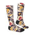 thumbnail image 3 of Vsdgher lips record rock Skull Print Thigh High Socks Extra Long Stretchy Sock Women Over Knee High Opaque Stocking Daily Wear, 3 of 5