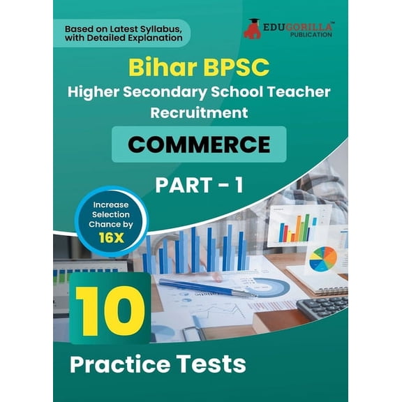 Bihar BPSC Higher Secondary School Teacher - Commerce Book 2023 (English Edition) - 10 Practise Mock Tests with Free Acc, (Paperback)
