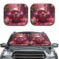 thumbnail image 2 of Saiise Surreal Pink Headphones for Foldable Car Sun Shades (2-Pack) Offer Sun Protection with an Easy-fold Design for Convenient Windshield Shading-Medium, 2 of 6