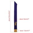 thumbnail image 4 of 1 Pce Étole Réversible Blanc/violet avec Broderie PX pour Clergé, 4 of 6