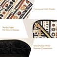thumbnail image 5 of FORMRS Makeup Bag Travel Cosmetic Organizer for Women Fold Flat Zipper Pouch with Handle, Black Abstract Dots, 5 of 8
