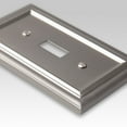 Elumina Continental 1 Toggle Wall Plate, Satin Nickel