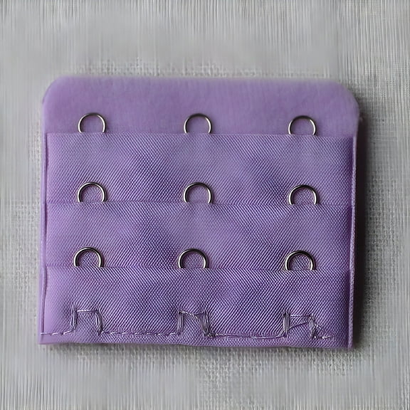 TELOLY 10Pcs 3-Row 3-Hook Universal Women Bra Extender Clasp Strap Extension Band Set, 10Pcs Black